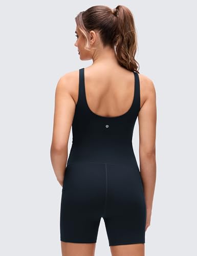 CRZ YOGA Maternity U Neck Romper Pockets - color: True Navy, size: Small