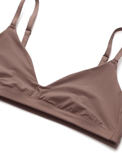 INLYRIC Women's Scoop Bralette No Padding - color: Gravel Beige, size: Medium