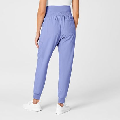 Wink W123 Maternity Jogger Scrub Pant - color: Ceil Blue, size: X-Large