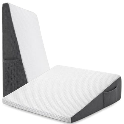 Cozymaker 7.5-inch Bed Wedge Pillow for Sleeping Back Support Pain Relief - size: Triangle Wedge 24*24*7.5 inch