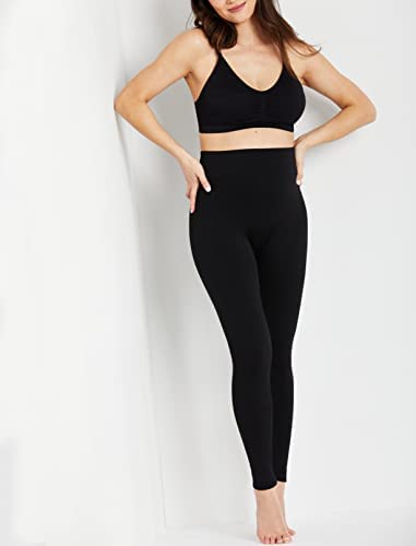 Motherhood Maternity Women's Pull on Fleece Legging - color: Black, size: Large-X-Large