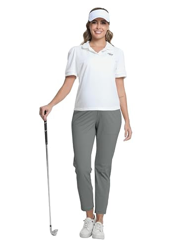 Foucome Womens Maternity Pants Over Belly Pregnancy Golf Pants - color: Grey, size: Small