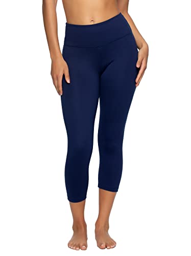 Felina Super Soft Sueded Women's Capri Legging, Squat Proof & Breathable - color: True Navy, size: X-Large