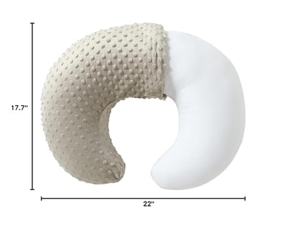 Nursing Pillow and Body Positioner with Premium Slipcover - color: Tidal Foam