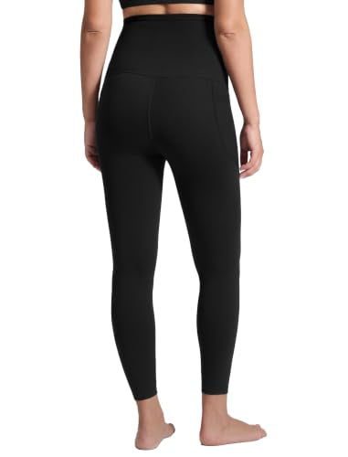 Women's Maternity Capri Leggings with Pockets Yoga Pants - size: X-Large