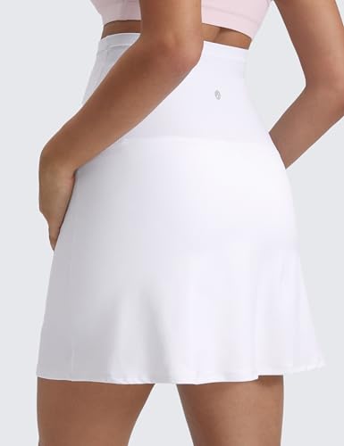 CRZ YOGA Maternity A Line Golf Skirts - color: White, size: X-Large