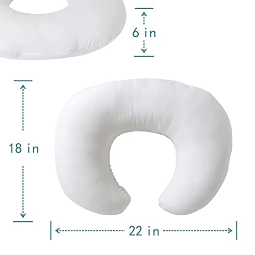 Nursing Pillow and Positioner Breastfeeding and Bottle Feeding - color: White Pillow Without Cover