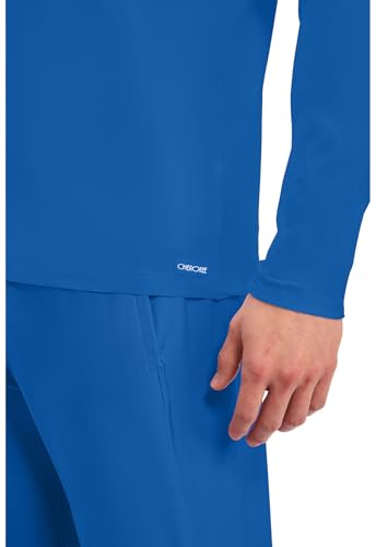 Cherokee Basics Long Sleeve Underscrub for Men Crew Neck Compression Shirt - color: Royal, size: Medium