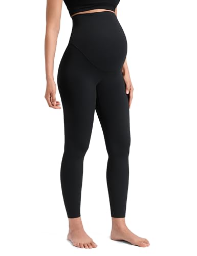 CRZ YOGA Maternity No Front Seam Legging 25" - color: Black, size: Large