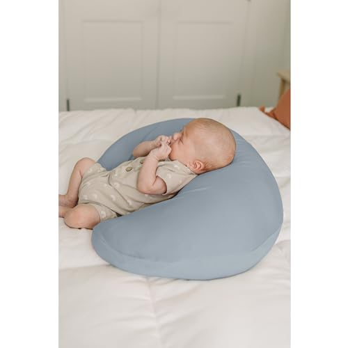 Konssy 2 Pack Nursing Pillow Covers, Soft Stretchy Cover for Breastfeeding - color: Blue Grass, Ice Blue
