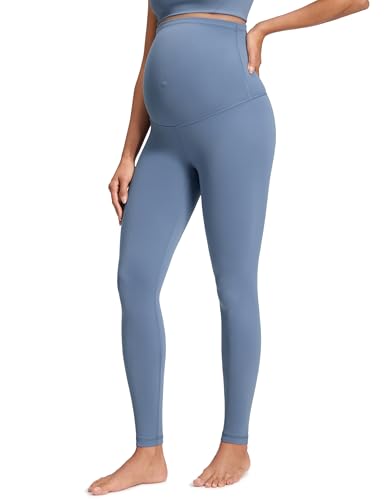 CRZ YOGA Maternity Extra Long Leggings 30'' - color: Washed Denim, size: Small