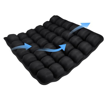 Inflatable Seat Cushion, Travel Cushion for Airplane Without Air Pump