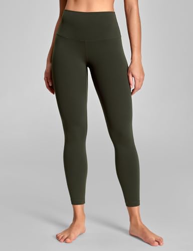 HeyNuts Yoga Pro Leggings 25" - color: Dark Olive, size: Large