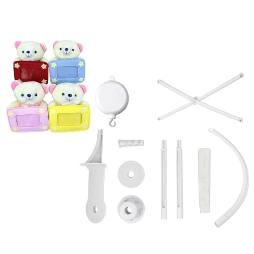 Baby Crib Mobile with DIY Photos Display for Girl Mobile Musical