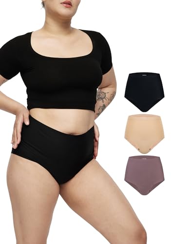 LEAKPROOF2.0 Seamless High Rise Period Underwear for Women - color: Multi Combo, size: Small-Medium