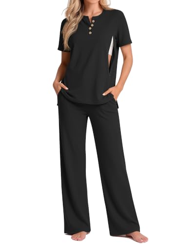 Women Maternity Nursing Set - color: Black, size: Large