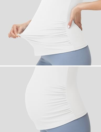 Foucome Maternity Nursing Tank Tops for Breastfeeding - color: White, size: Medium