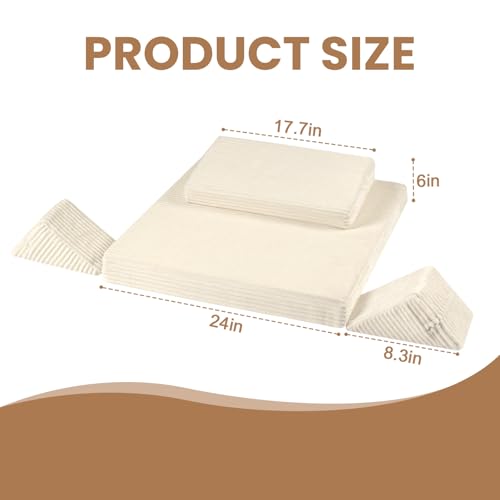 Meditation Cushion, Meditation Mat with Knee Support, Beige - color: Beige, size: 24X24X2 Inch