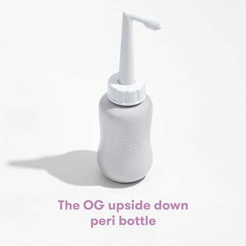 Frida Mom Upside Down Peri Bottle Sprayer for Postpartum Care w/ Bag, Gray - color: Gray