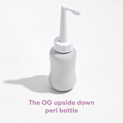 Frida Mom Upside Down Peri Bottle Sprayer for Postpartum Care w/ Bag, Gray - color: Gray