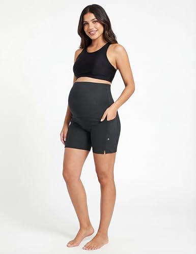 Maternity Swim Board Shorts Over The Belly - color: Dark Grey, size: XX-Large