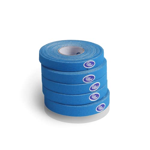 CureTape Kinesiology Tape 0.4in 5 Rolls, Waterproof, Latex-Free, Blue - color: Blue