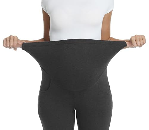 Maternity Pants Work Bootcut Dress Pants - color: Dark Heather Gray, size: X-Large
