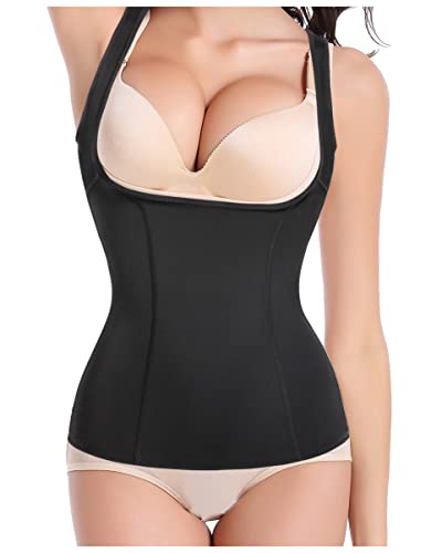 Gotoly Women's Waist Cincher Tummy Control Shapewear Compression Vest - color: Black, size: Medium