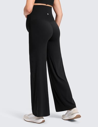 CRZ YOGA Maternity Wide Leg Pants 30" - color: Black, size: Large
