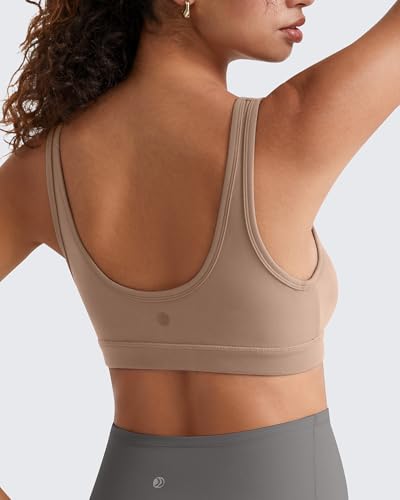 G4Free BareFeel Maternity Bra Wireless Nursing for Breastfeeding V Neck - color: Toffee, size: Large