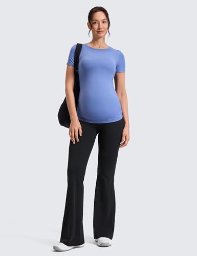 CRZ YOGA Maternity Flare Legging Pocket 29''/31''/33'' - color: Black, size: Medium