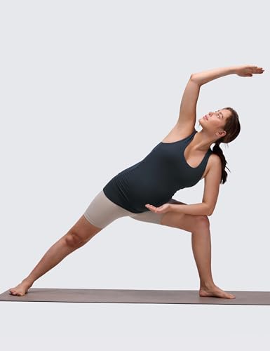 CRZ YOGA Maternity Racerback Tank Tops - color: True Navy, size: Large