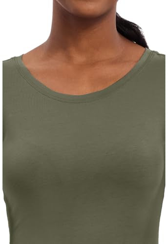 Healing Hands Underscrub Long Sleeve Women Knits Scrub Tops - color: Olive, size: XX-Small
