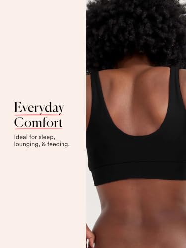 HATCH The Dream Feed Nursing & Sleep Bra - color: Black/Sand (Pack of 2), size: Medium