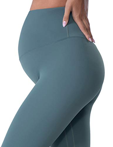 POSHDIVAH Maternity Leggings for Women Pregnancy Yoga Pants - color: Blue, size: Medium