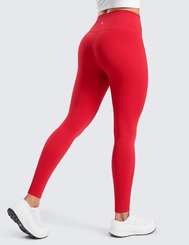 CRZ YOGA Matte Fleece Lined Leggings 28'' - color: Aurora Red, size: X-Small