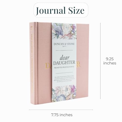 Duncan & Stone Dear Daughter Journal, Mom Memory Book, Pink, 230pg