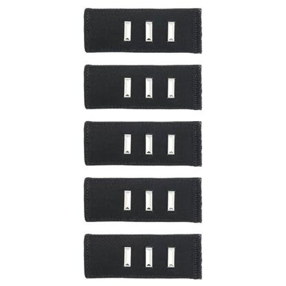 MECCANIXITY 5pcs Black Pants Waist Button Extenders for Women Men 3" - color: Black, size: 3"
