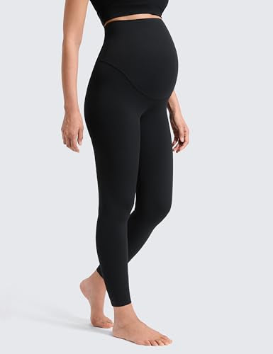 CRZ YOGA Maternity No Front Seam Legging 25" - color: Black, size: X-Small