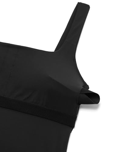 CRZ YOGA Maternity Square Neck Tank Tops - color: Black, size: Small