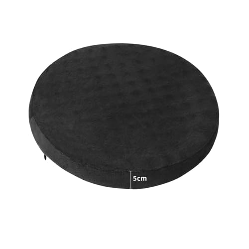 14" Round Bar Stool Cushion Detachable Round Seat Cushion Circle Chair Pad - color: Black, size: 14 Inches