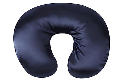 Tcmyyund Satin Nursing Pillow Cover Set 2 Pack Ultra Soft Silk Grey & Navy - color: Grey & Navy