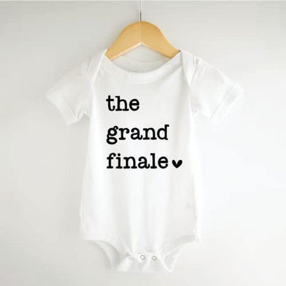 Bump and Beyond Designs Last Child Pregnancy Announcement, The Grand Finale - color: White, size: 3-6 Months