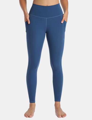 Colorfulkoala Essential 7/8 Leggings with Pockets - color: Blue Grouper, size: X-Large