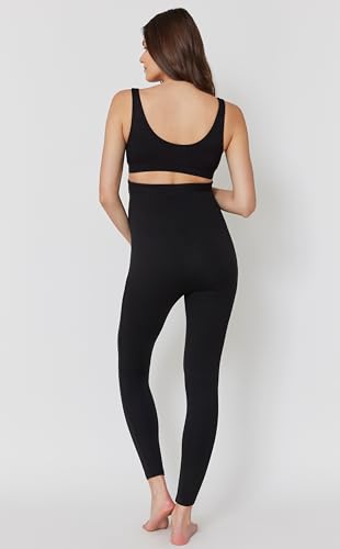 BUMPSUIT Maternity Leggings Over The Belly - Supportive Pregnancy Pants with Pockets | Stretchy Soft Bump - size: Medium