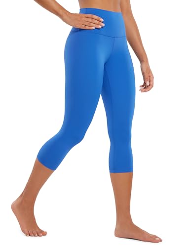 CRZ YOGA Butterluxe Capris 19'' - color: Sparkle Blue, size: Medium