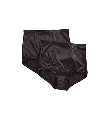 Bali Women's Firm-control Shapewear Brief Pack, Shaping Brief With Tummy Control, 2-pack - color: Black, size: Medium