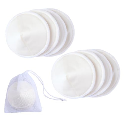 Ameda Organic Washable Nursing Pads | Reusable Breast Pads | 8 Count - size: 8 Count (4 Pairs)