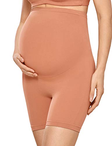 Gratlin Women's Maternity Shapewear Shorts - color: Sun Kissed, size: Medium