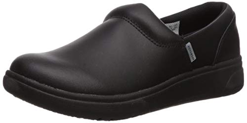 Cherokee Melody Nursing Clogs for Women Slip Resistant Leather Upper - color: Black, size: 8